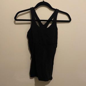 BLACK LULU LEMON TANK